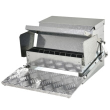 PawHut Automatic Chicken Feeder Galvanized Steel Poultry Feeders 115KG