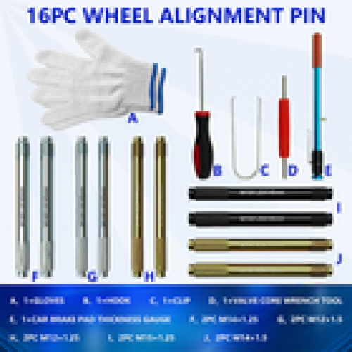 16PC Wheel Stud Alignment Pin Steel Alloy Fixing Positioning Pin Guide Tool 2