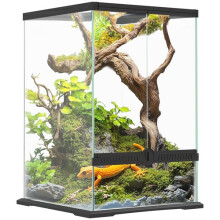PawHut Glass Reptile Terrarium 40L Vivarium for Lizards Frogs Snakes Turtles