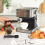 Salter Salter 4pc Breakfast Set – Kettle Toaster Microwave Espresso Machine Silver 7
