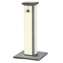 PawHut Cat Scratching Post with Vertical Sisal Rope Ball Plush 81cm Grey
