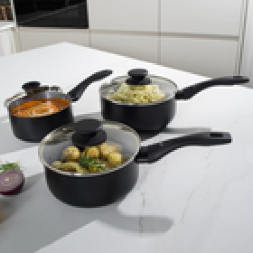 Progress Pot Set 2 Piece 20cm Saucepan 24cm Stockpot Ceramic NonStick Induction 2