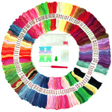 50120 Skeins Coloured Embroidery Thread Cotton Cross Stitch Craft Sewing Floss