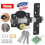 Gate Lock Garden Security Double Long Throw Bolt Rim Lock 5 Keys 70mm Both Sides 2