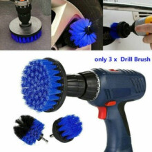 3PcsSet Cleaning Drill Brush Cleaner Combo Tool Electric Drill Power Scrubber