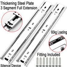 1028 Pair Heavy Duty Fully Extension Ball Bearing Drawer Runners Slide Runner