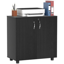 Vinsetto 2Tier Locking Filing Cabinet Office Storage Cabinet Black