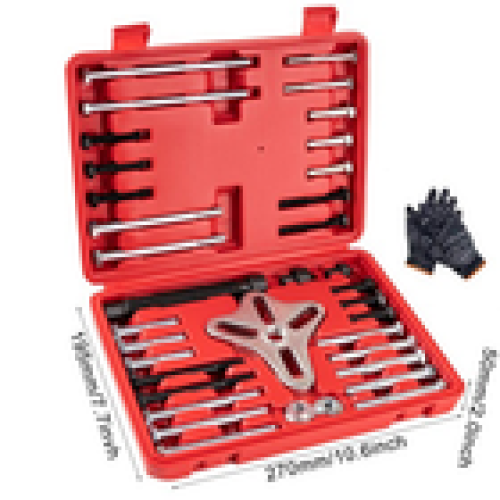 46pc Harmonic Balance Flywheel Balancer Crankshaft Gear Pulley Puller Tool Kit 1