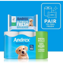 Andrex Complete Clean 12 Rolls 1 unit Classic Clean Washlets 3 Units