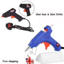 Hot Melt Mini Glue Gun Electric with 100 Glue Sticks Hobby Craft DIY Xmas Gift