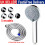 High Pressure Shower Head 5 Spray Modes Large Chrome Handset Water Saving 1