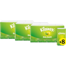 Kleenex Balsam Pocket Tissue 3 Cases 24 Packets Fast Free Delivery