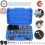 Universal 12 Universal Drive Metric Socket Set 21Pcs 836mm 12Point Spline CRV UK 2