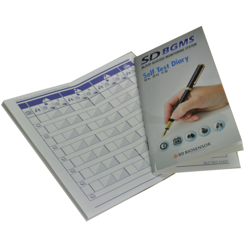 SELF TEST DIARY For SD Codefree GlucoNavii Blood Glucose Meter System
