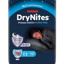 Huggies DryNites Jumbo 34y Boy 4 units Fast Free Delivery