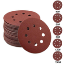 50X 125mm 5 Sanding Discs 40 60 80 120 240 Mixed Grit Orbital Sander 8 Holes