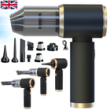 Powerful Car Vacuum Cleaner WetDry Cordless Strong Suction Handheld Cleaning UK