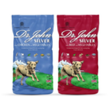 Dr John Silver Dry Dog Food 2 pack 30kg 1 x 15kg Chicken 1 x 15kg Beef