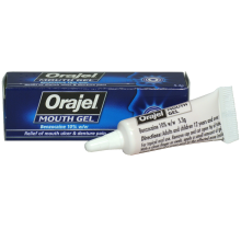 Orajel Mouth Ulcer Treatment Gel Relief and Denture Pain Benzocaine 10 ww