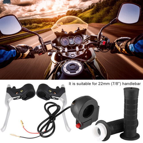 Durable 22mm Handle Grips Kit with Kill Switch & Brake Levers