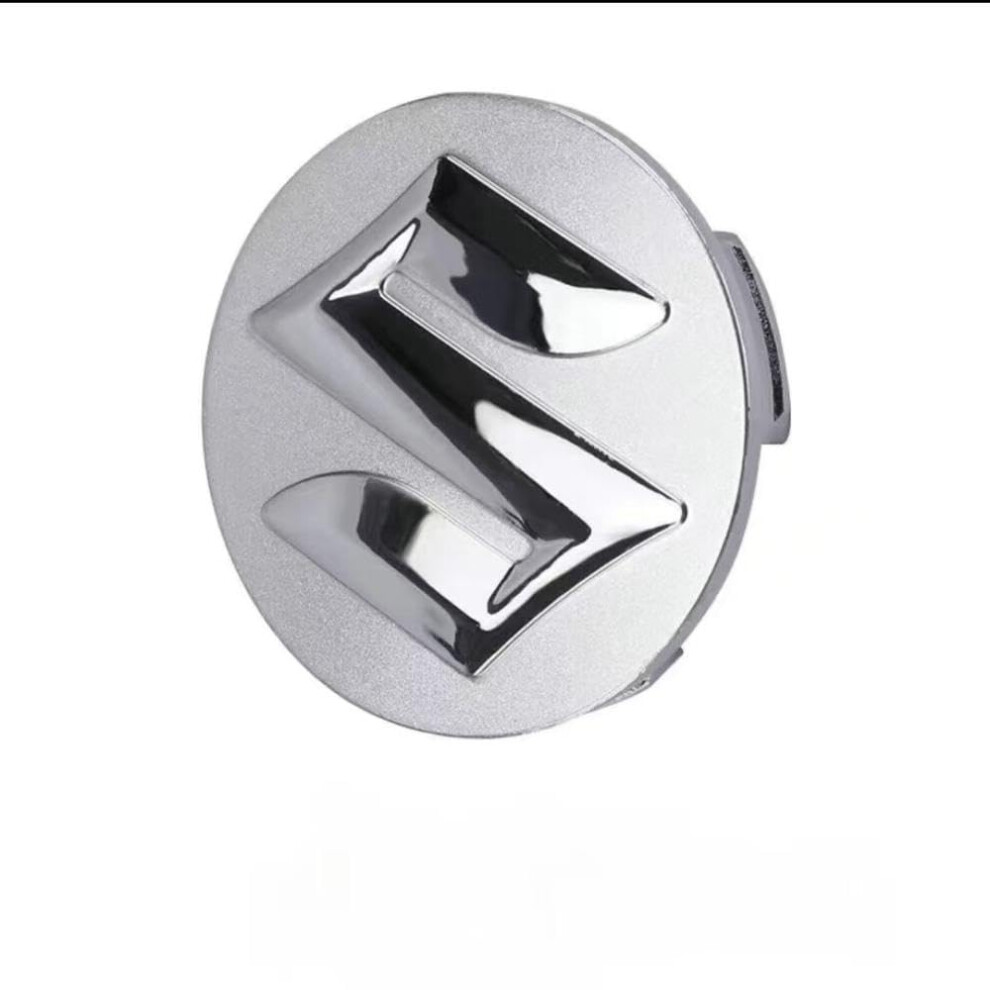 Car Hubcap Set Of 4 For Swift Vii 2023, 65Mm Abs Snapon Centre Caps, Waterproof Dustproof Antirust Silver 9094768616703