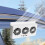 Solar Car Window Fan with Solar Powered Ventilation and Odor Removal System, Easy Window Mounting, White 2