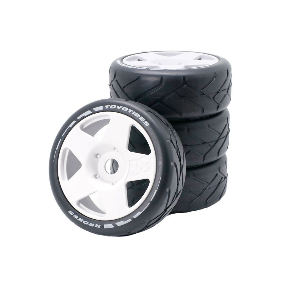 103Mm 1/8 Scale Rc Off Road Buggy Tires Wheel 17Mm Hex For Arrma Redcat Team Losi Vrx Hpi Wr8 Hsp Hobao, White 6033763775438