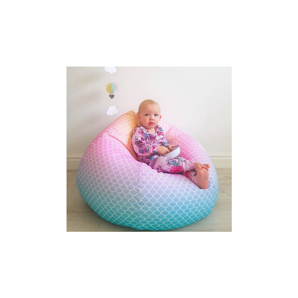 Rucomfy Beanbags Rucomfy Mermaid Kids Bean Bag Chair - Comfortable Seating For Kids