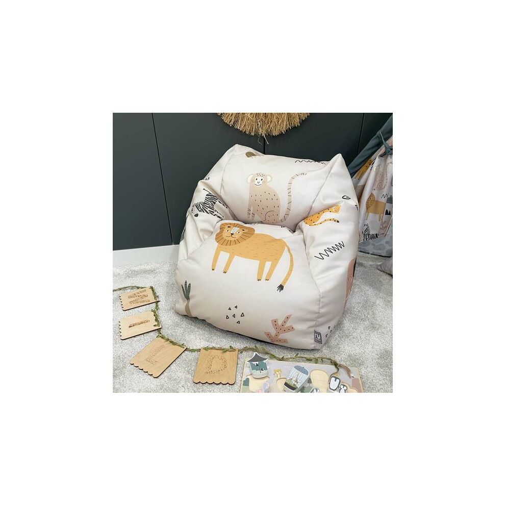 Rucomfy Beanbags Rucomfy Indoor Safari Snuggle Chair Bean Bag - Kids Armchair Seat