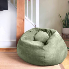 (Sage Green) rucomfy Indoor Classic Velora Adult Bean Bag Chair - Bean Bag Seat