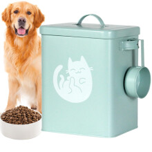 Storage Container for Dog Food 6 Litre Capacity Moisture Proof Seal With Measuring Spoon For Kitchen Rice Storage