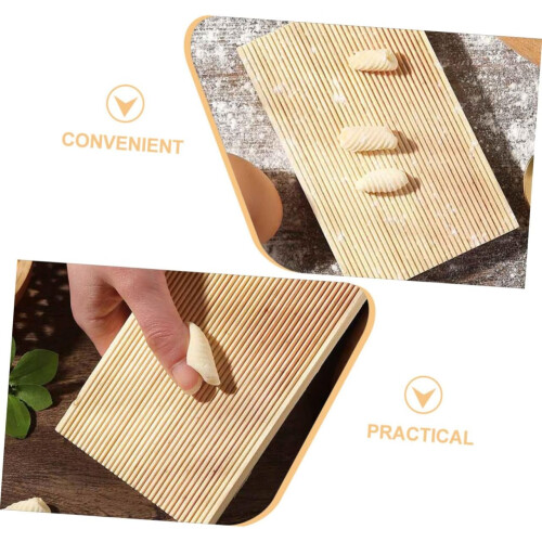 Pasta Board Small Gnocchi Board Solid Wood Dough Tool Fresh Pasta Preparation Home Kitchen Space Saving 1