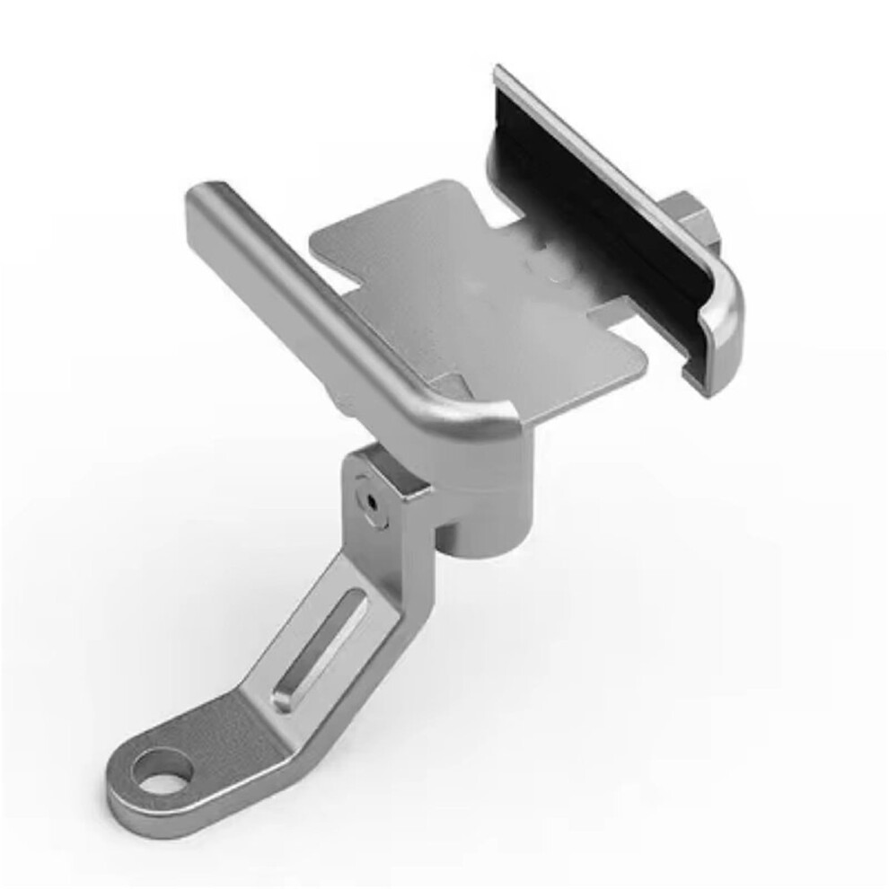 Bracket Gps Navigation Motorcycle Phone Holder Mirror Type For Royal Enfield Interceptor Int650 And Himalayan Silver 9187378671153