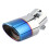 Curved Chrome Blue Exhaust Pipe Tip for Enhanced Vehicle Elegance 2