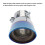 Curved Chrome Blue Exhaust Pipe Tip for Enhanced Vehicle Elegance 4