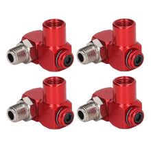 4 adaptadores pneumáticos 1/4" NPT 360 para ferramentas