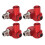 4 adaptadores pneumáticos 1/4" NPT 360 para ferramentas 1