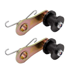 2 tensionadores de corrente de alta resistência com rolos, compatíveis com as motos Pit Pro Quattro 110cc, 125cc e 140cc.