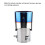 Curved Chrome Blue Exhaust Pipe Tip for Enhanced Vehicle Elegance 7
