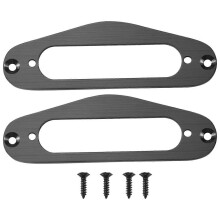 2 peças Anel de montagem para quadro de microfone de guitarra de bobinamento simples, anel plano de metal para microfone humbucker estilo TL