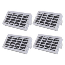 Lote de 4 filtros de ar recicláveis Fresh Flow para refrigerador Whirlpool AIR1 (W10311524).