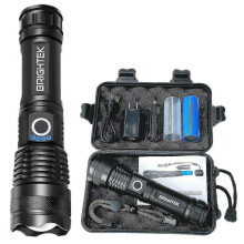 Super Bright 90000lm Led Tactical Flashlight with Rechargeable   Zoomable