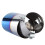 Curved Chrome Blue Exhaust Pipe Tip for Enhanced Vehicle Elegance 6
