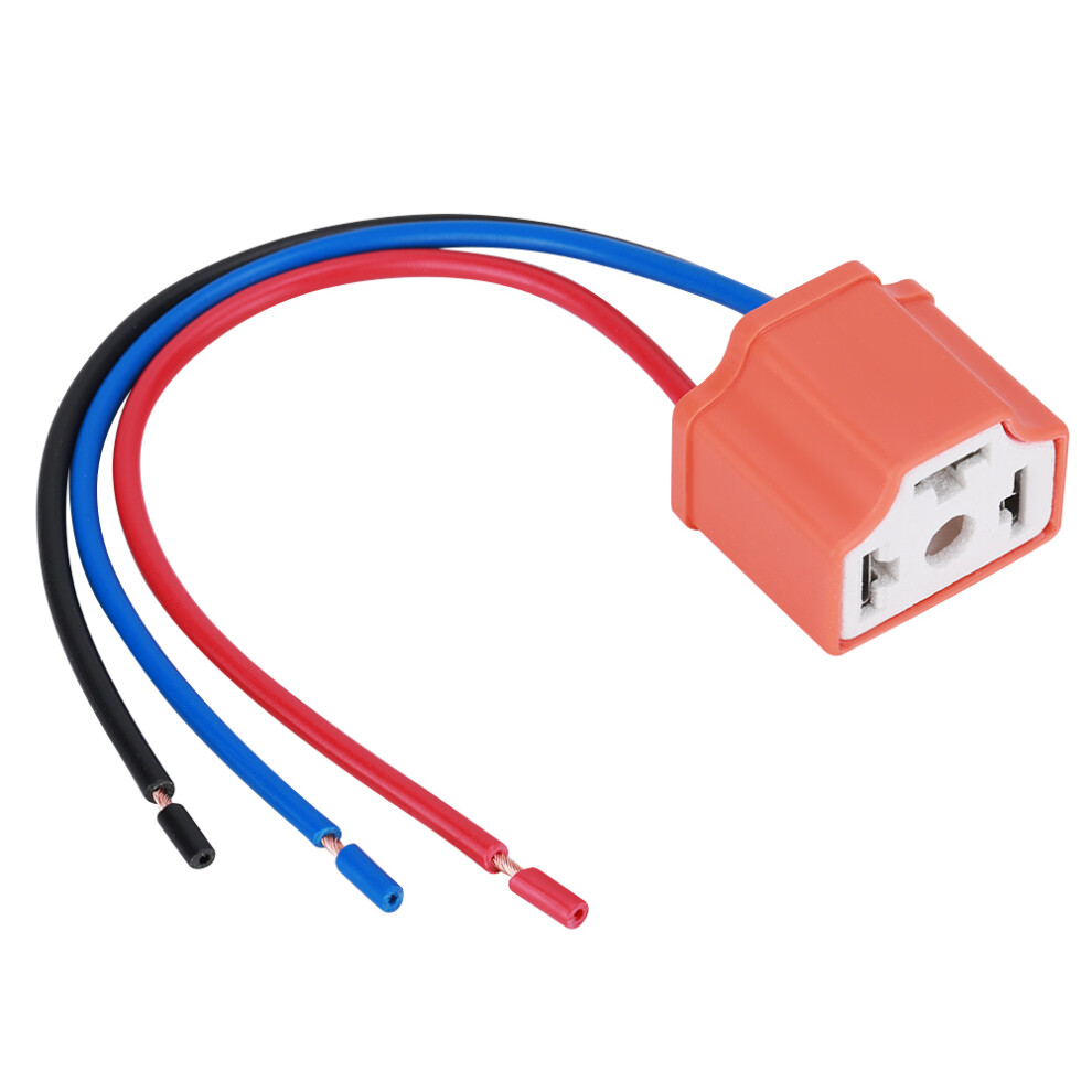 H4 / 9003 Ceramic Headlamp Wiring Harness Adapter, Heat-Resistant, Easy Install 9411377834845