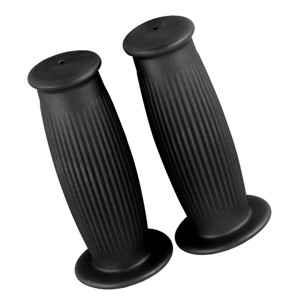 Vintage Motorcycle Handlebar Grips 25/28Mm Tpu Universal Fit Black 6911377834836