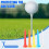 100 camisetas de golfe, 54 mm, em plástico, cores sortidas 4