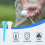 100 camisetas de golfe, 54 mm, em plástico, cores sortidas 5