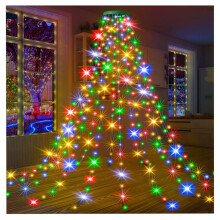 Christmas Tree Lights Indoor 200/280/300/400 LEDs Multicolor Ring 8 Modes Remote USB Plug Waterproof 2M