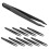 10 pinças antistáticas com pontas de plástico preto, com 12 cm de comprimento 3
