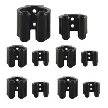 20 clips de rangement standard pour cannes à pêche, support de rangement pour cannes à pêche, 2 types et 10 pièces